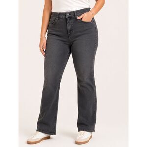 NWT Eddie Bauer Curvy High Rise Bootcut Jeans 16 Black Wash Stretch Denim